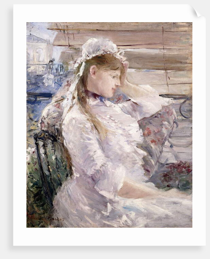 Behind the Blinds, 1879 by Berthe Morisot