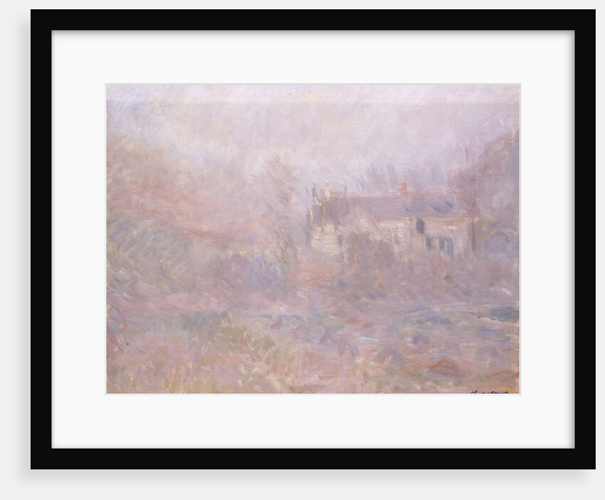 Houses at Falaise in the Fog, 1885 by Claude Monet
