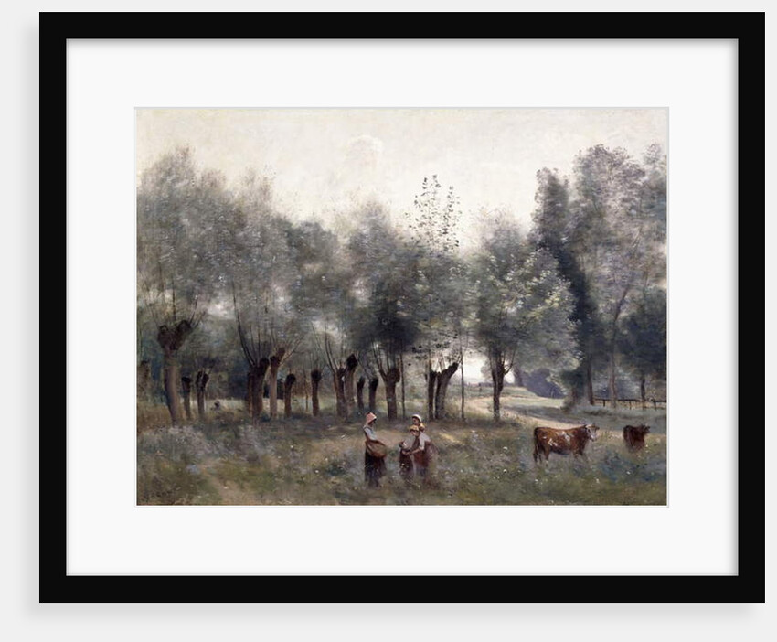 Women in a Field of Willows, 1860-65 by Jean Baptiste Camille Corot