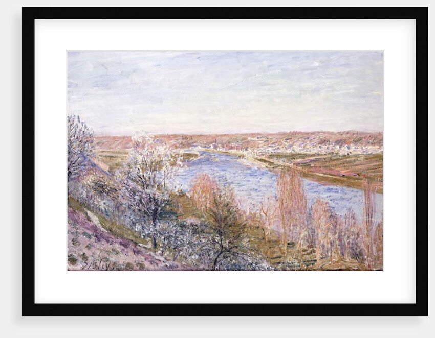 The Village of Champagne at Sunset-April, 1885 by Alfred Sisley