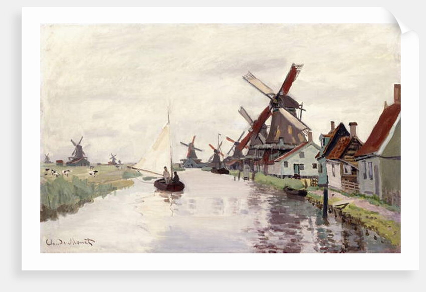 Windmill in Holland, 1871 by Claude Monet