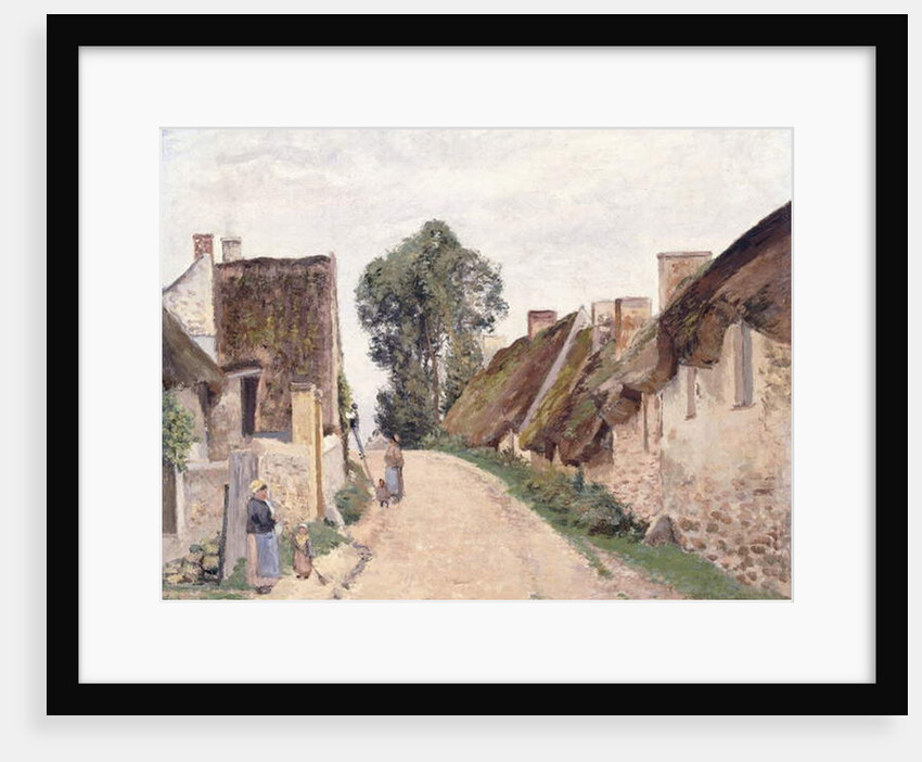 Village Sstreet, Auvers-sur-Oise, 1873 by Camille Pissarro