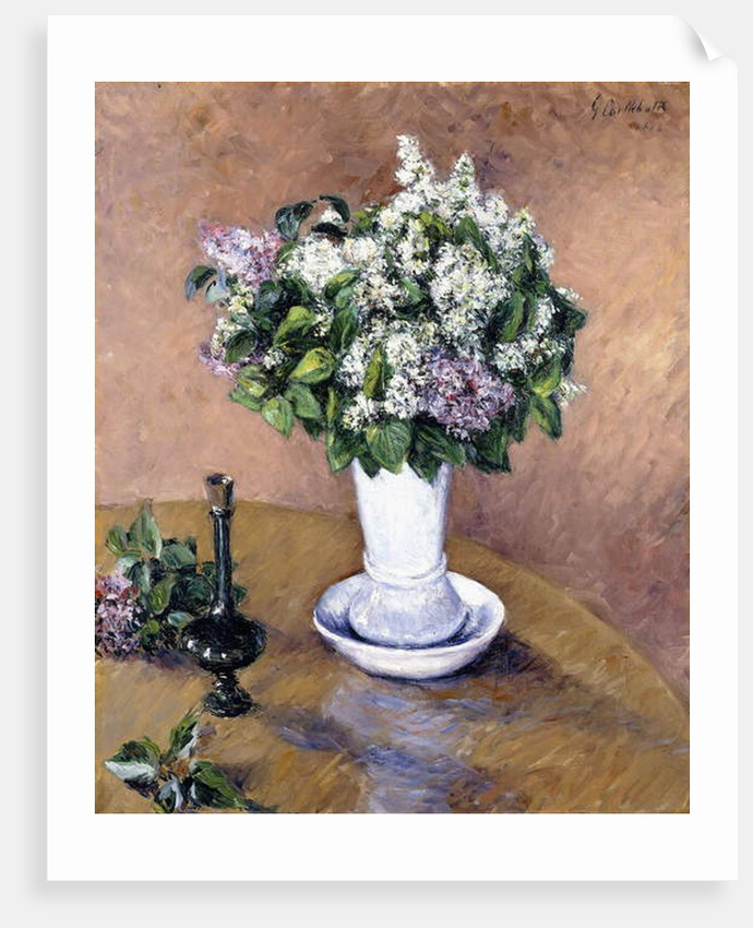 Still Life with a Vase of Lilac, 1883 by Gustave Caillebotte