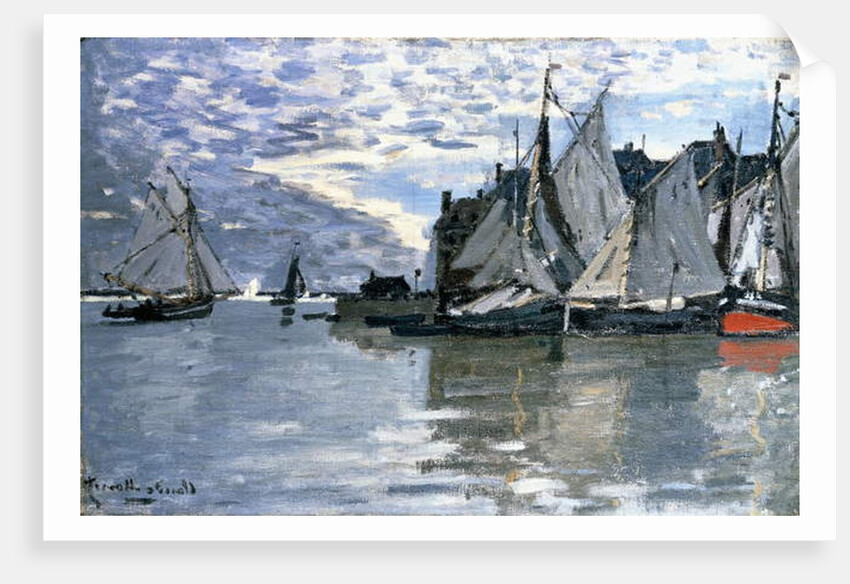 Sailing Boats, c.1864-1866 by Claude Monet