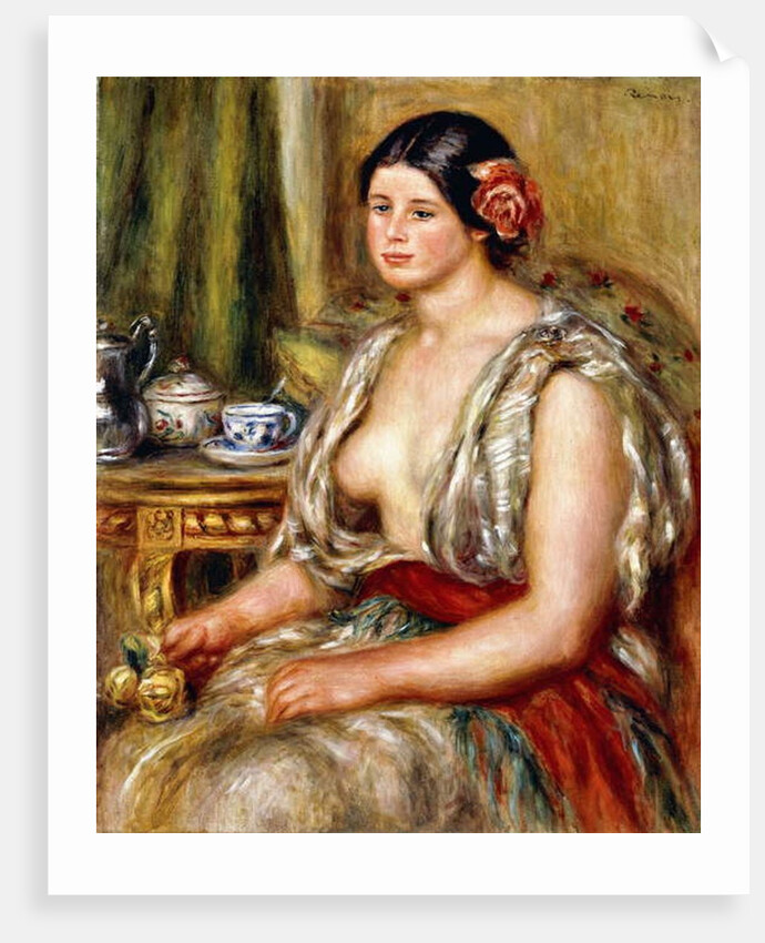 Young Girl seated in Oriental Costume, 1905 by Pierre Auguste Renoir