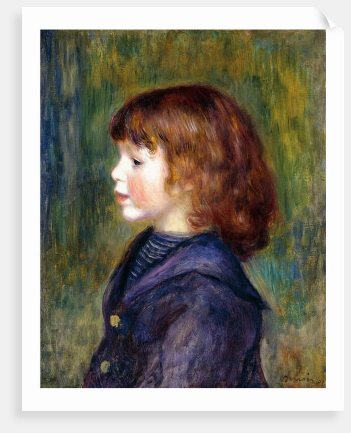 Portrait of Pierre Renoir in a Sailor Suit, 1890 by Pierre Auguste Renoir