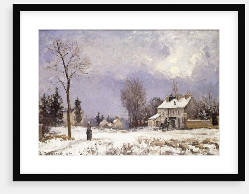 The Versailles Road at Saint-Germain at Louveciennes, 1872 by Camille Pissarro