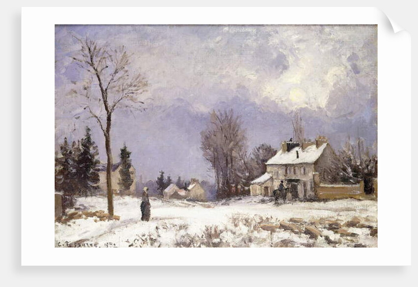 The Versailles Road at Saint-Germain at Louveciennes, 1872 by Camille Pissarro