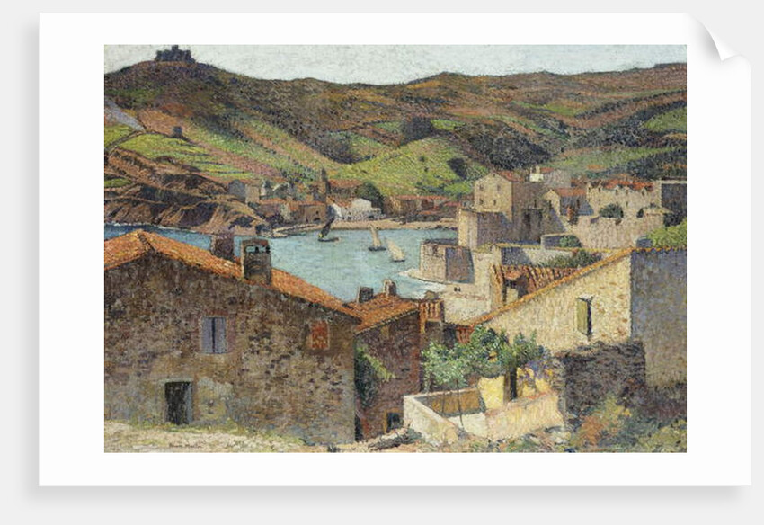 The Village of Collioure with a View of the Port by Henri Jean Guillaume Martin