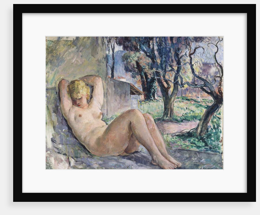 Nude Lying in a Garden, c.1934 by Henri Lebasque
