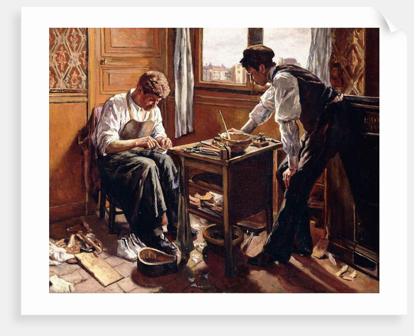 Shoemakers, the Two Givort Brothers, 1884 by Maximilien Luce