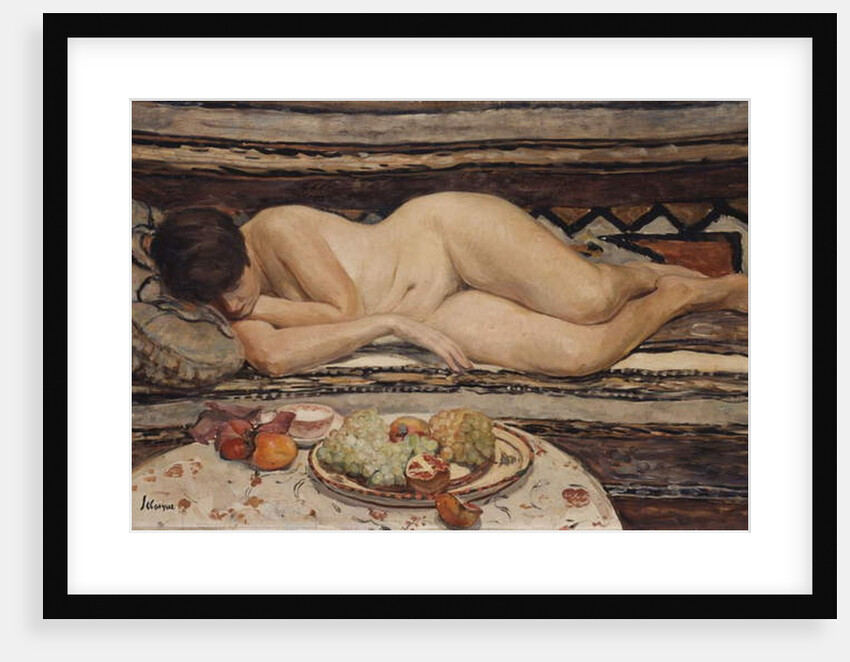 Nude with a Bowl of Fruit by Henri Lebasque