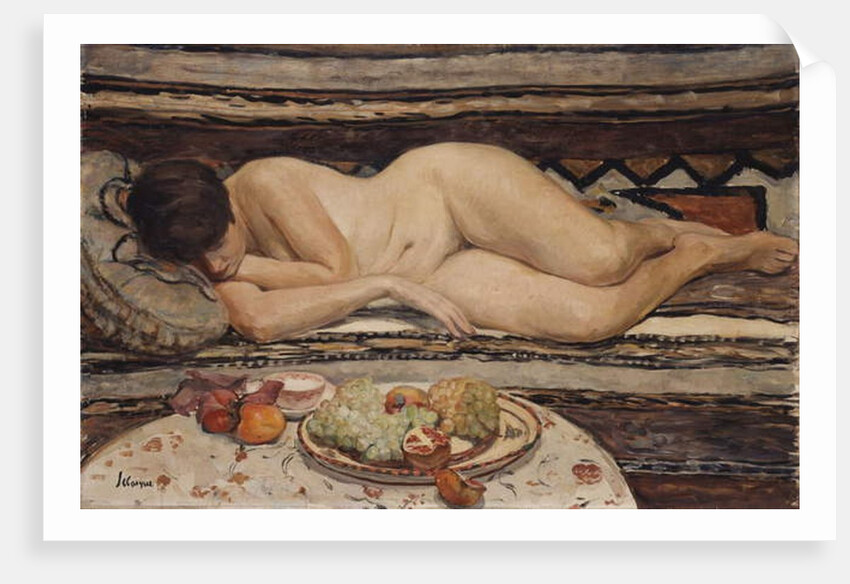 Nude with a Bowl of Fruit by Henri Lebasque