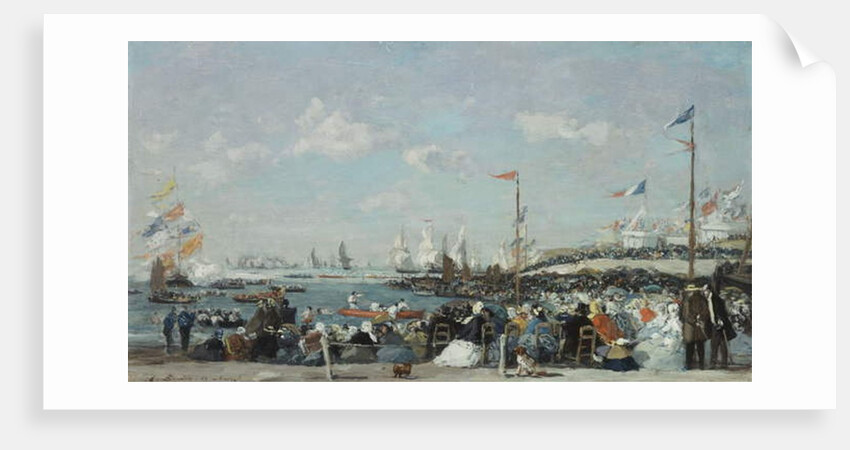The Regatta at Le Havre, 1869 by Eugene Louis Boudin