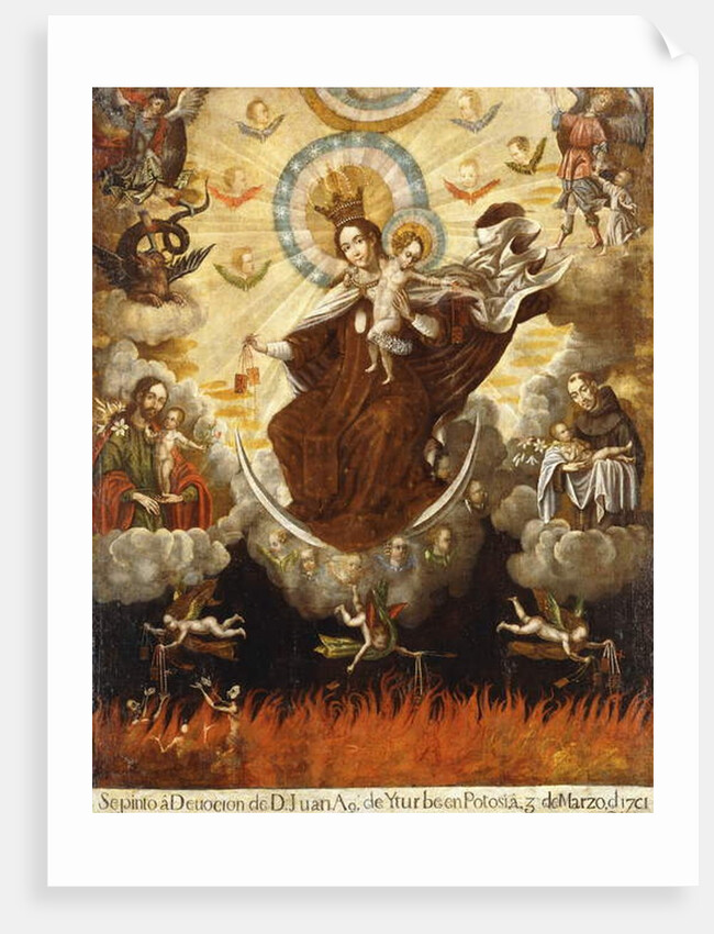 Virgin of the Carmelites, 1761 by Gaspar Miguel de Berrio