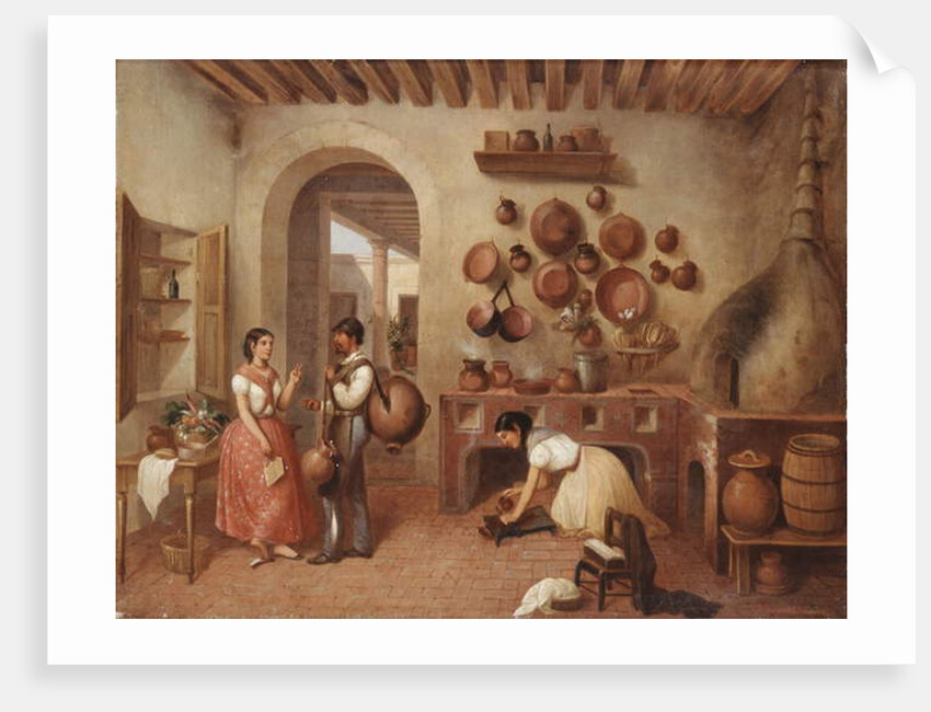In the Kitchen of the Hacienda by Manuel Serrano