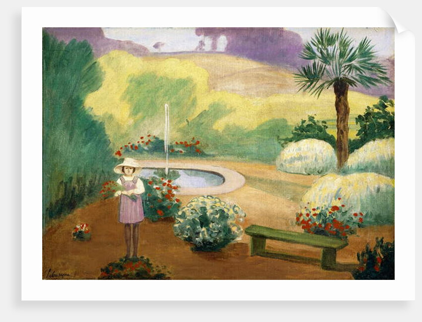 Young Girl near the Fountain by Henri Lebasque