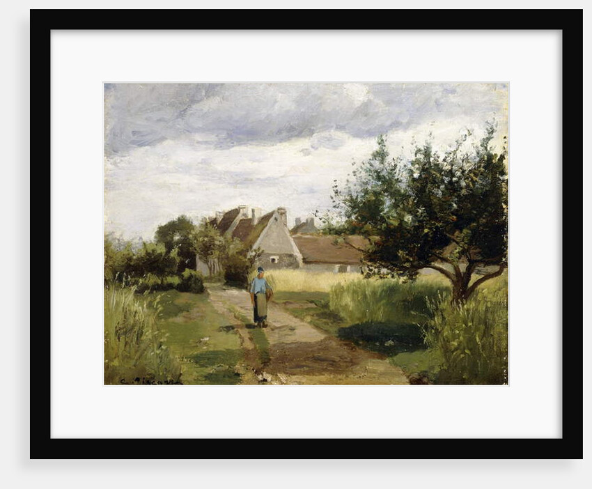 Entrance of a Village, c.1863 by Camille Pissarro