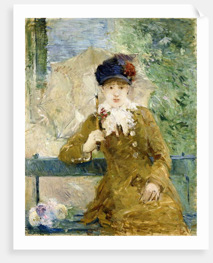 Woman with an Umbrella, 1881 by Berthe Morisot
