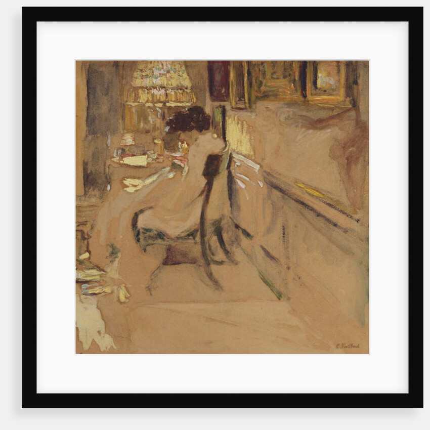 Madam Hessel Sewing under the Lamp, c.1905 by Edouard Vuillard