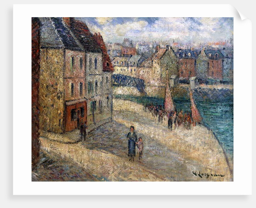 Quai a Dieppe by Gustave Loiseau