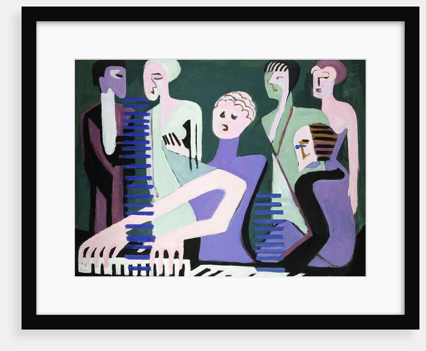 Singer on piano, 1929 by Ernst Ludwig Kirchner