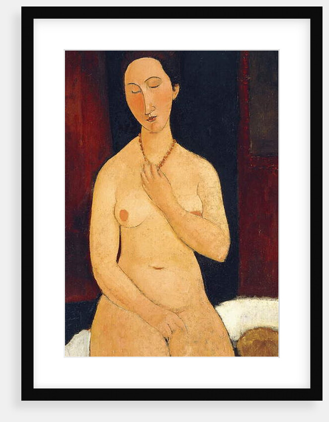 Sitting Nude with Necklace, 1917 by Amedeo Modigliani
