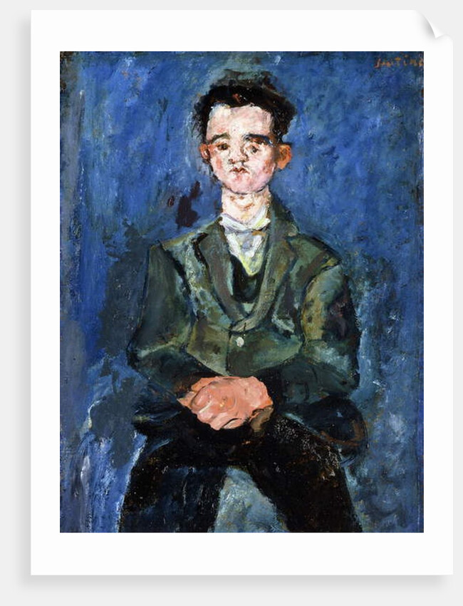 Portrait of a Boy in Blue, 1928 by Chaim Soutine