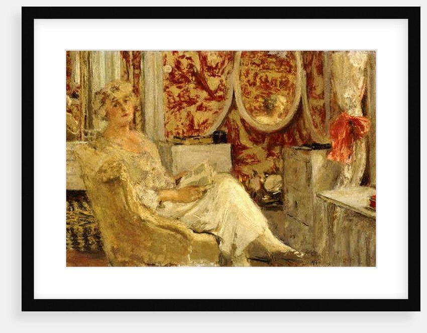 Lucy Hessel in the Boudoir at the Cezanne Property, Vaucresson, 1924 by Edouard Vuillard