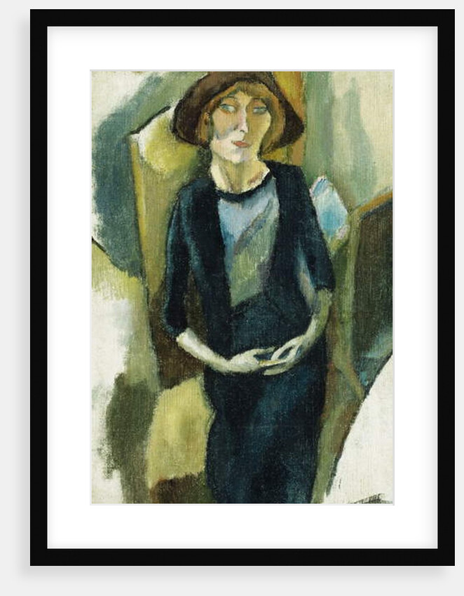 Hermin in Blue, 1916 by Jules Pascin