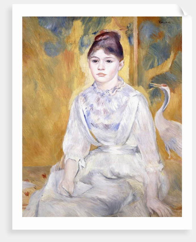 Young Girl with a Swan, 1886 by Pierre Auguste Renoir
