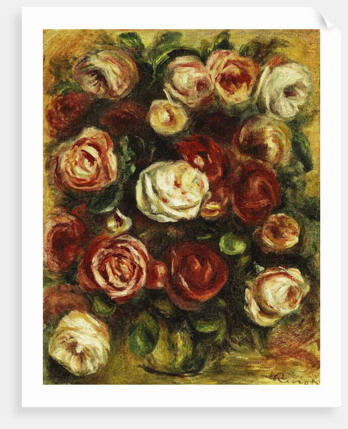 Vase of Roses, by Pierre Auguste Renoir