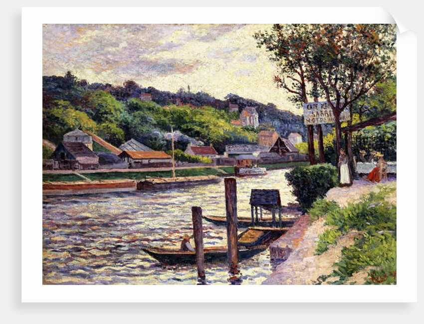 Outdoor Cafe on the Banks of the Oise, 1897 by Maximilien Luce