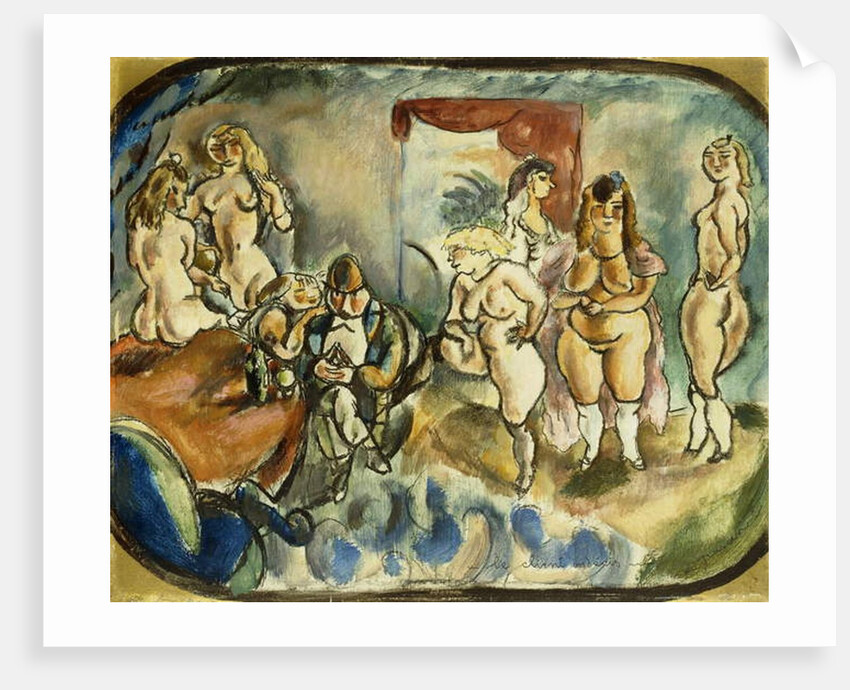 The Dithering Client, 1916 by Jules Pascin