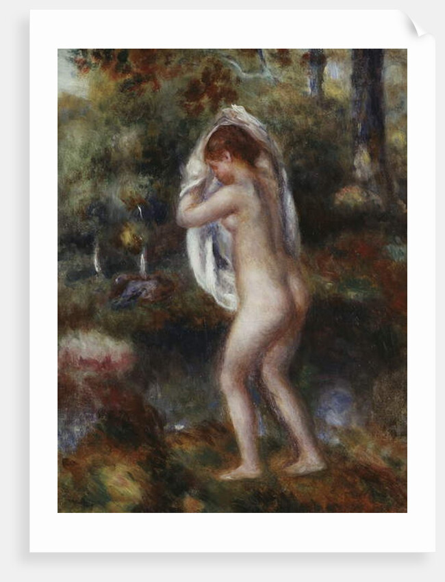 Bather Undressing, 1897 by Pierre Auguste Renoir