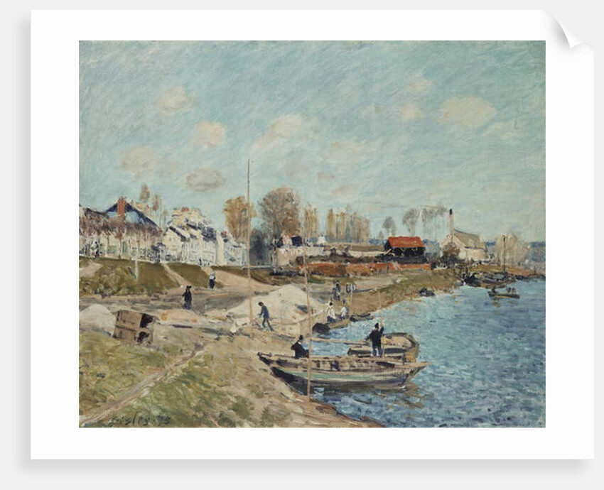 Sand on the Quay, 1875 by Alfred Sisley