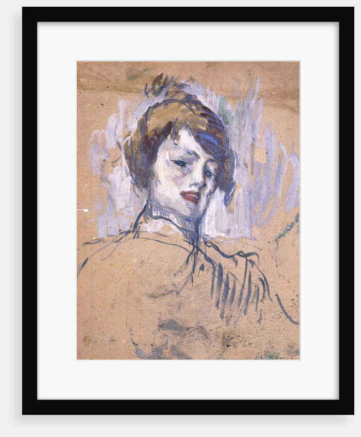 Head of a Woman, 1896 by Henri de Toulouse-Lautrec