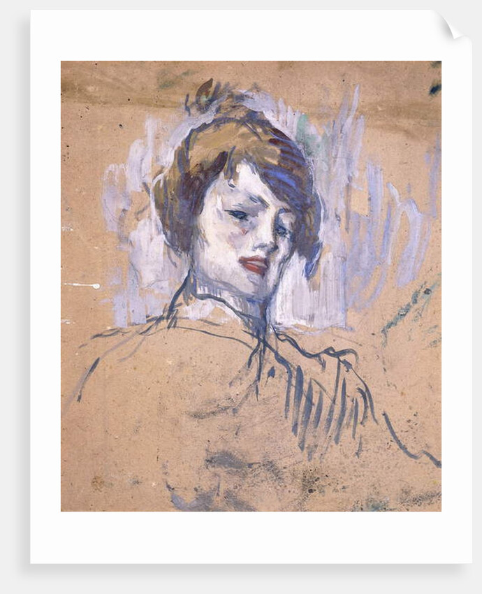 Head of a Woman, 1896 by Henri de Toulouse-Lautrec