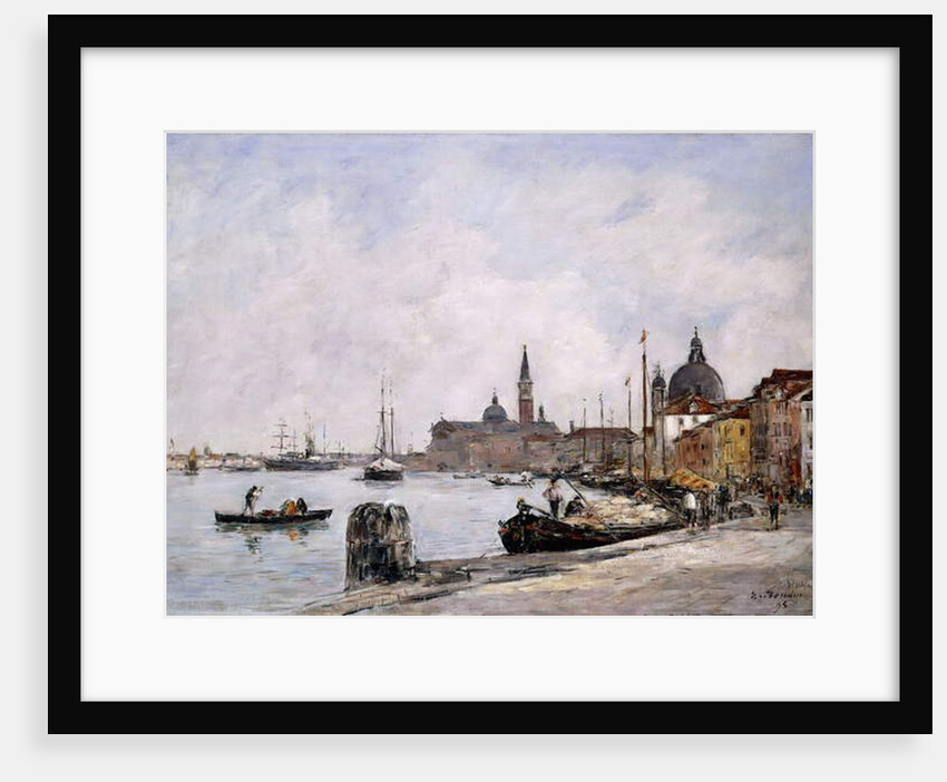 The Quay on Giudecca, Venice, 1895 by Eugene Louis Boudin