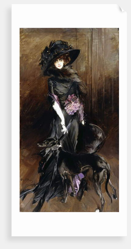 Portrait of the Marchesa Luisa Casati, with a Greyhound, 1908 by Giovanni Boldini