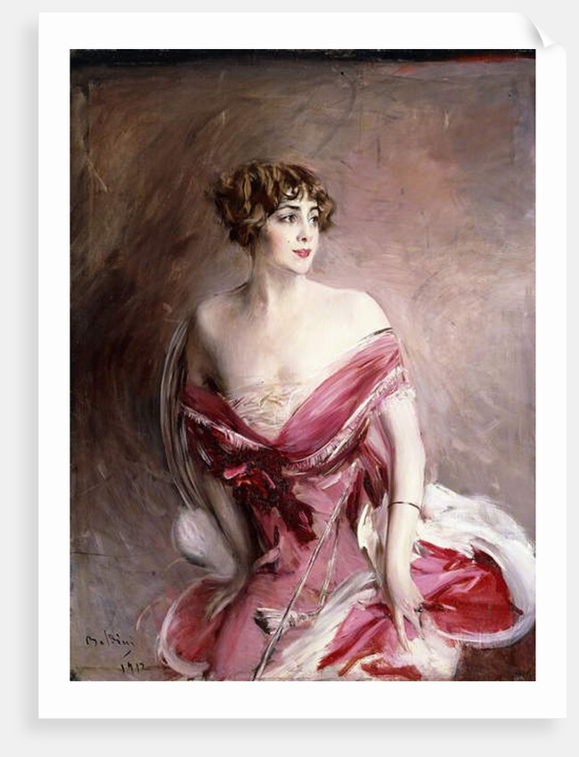 Portrait of Mlle. de Gillespie, La Dame de Biarritz, 1912 by Giovanni Boldini