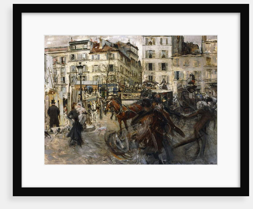 La Place Pigalle, 1874 by Giovanni Boldini