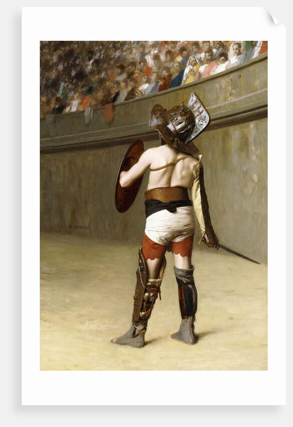 Mirmillon - A Gallic Gladiator by Jean Leon Gerome