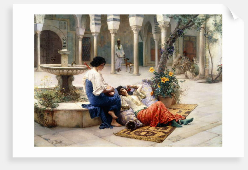 In the Courtyard of the Harem by Max Ferdinand Bredt