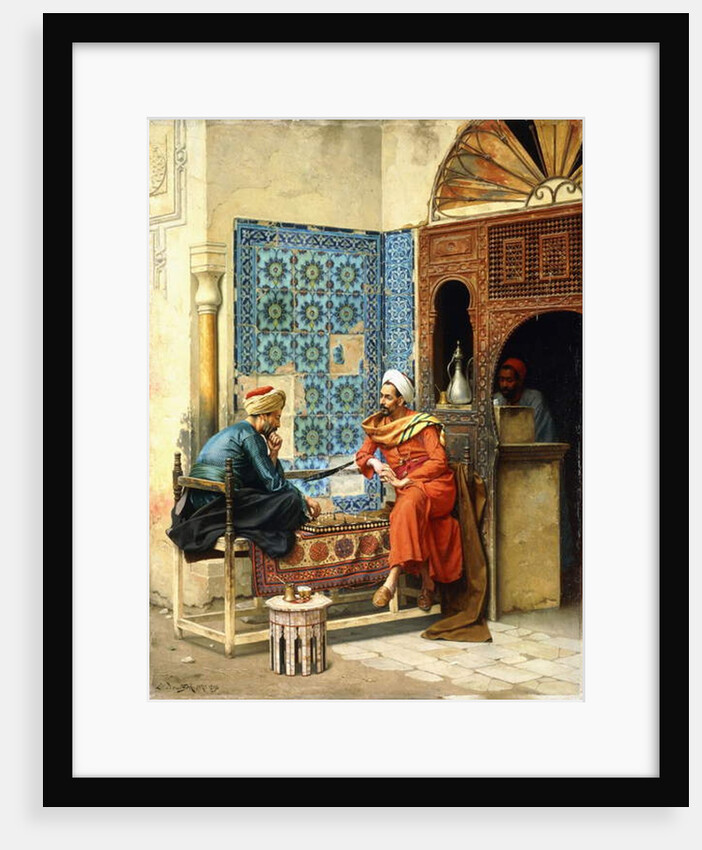 The Chess Game, 1896 by Ludwig Deutsch
