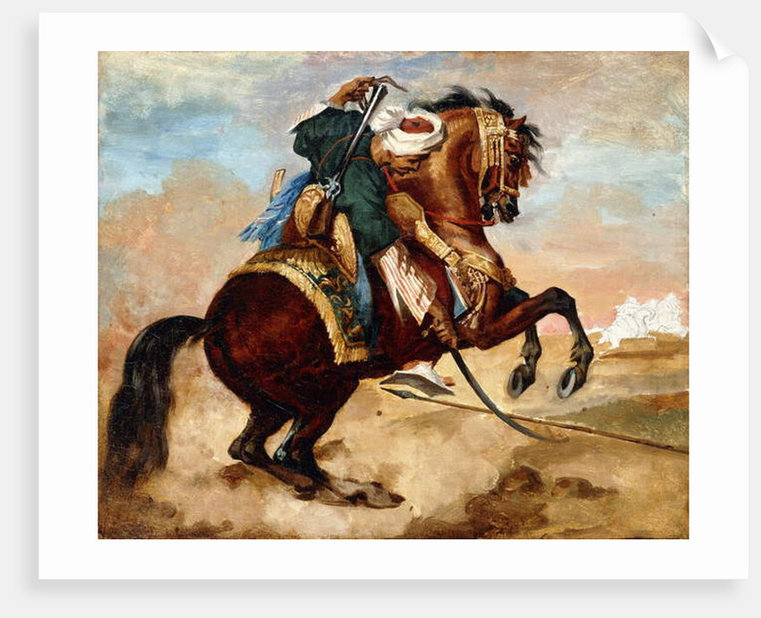 Turk Riding a Brown Alezan Horse, c.1810 by Theodore Gericault
