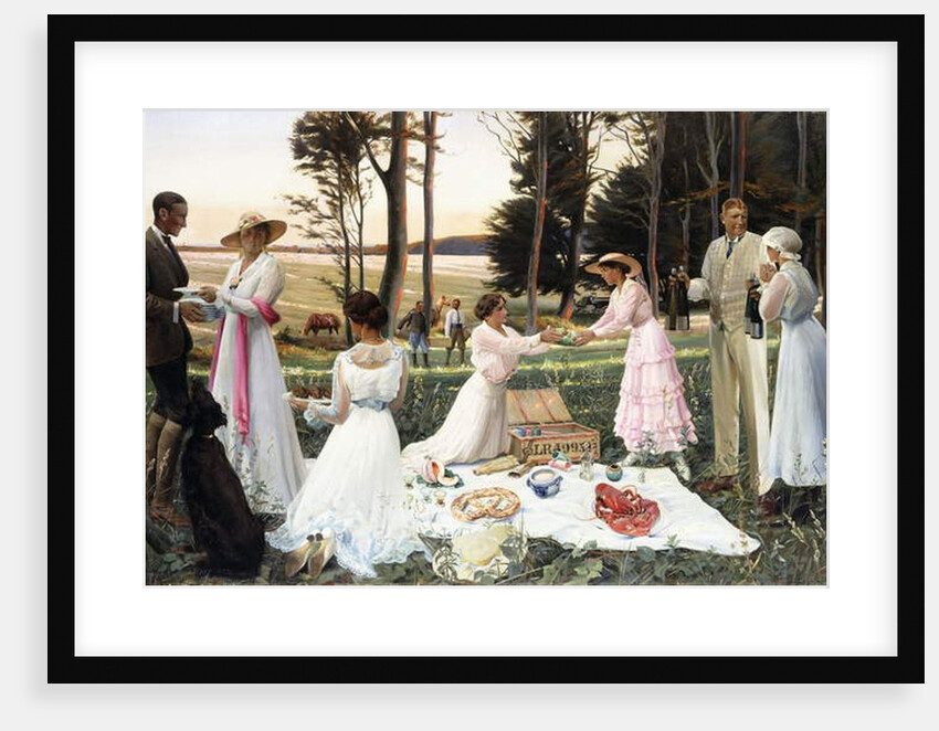 The Afternoon Picnic, 1919 by Harald Slott-Moller