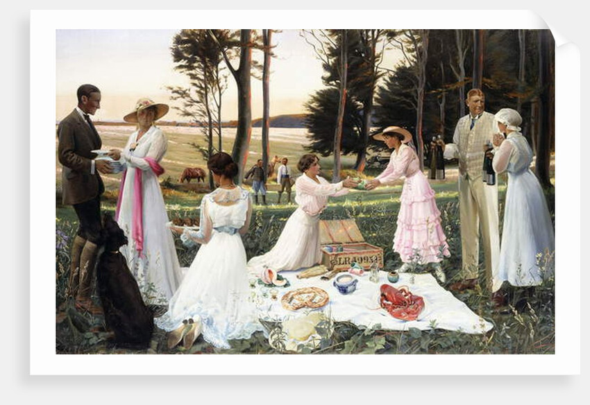 The Afternoon Picnic, 1919 by Harald Slott-Moller