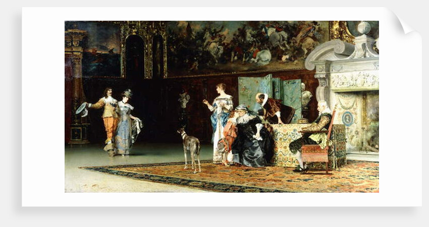 Grandmother's Visit, 1881 by Francesco Vinea