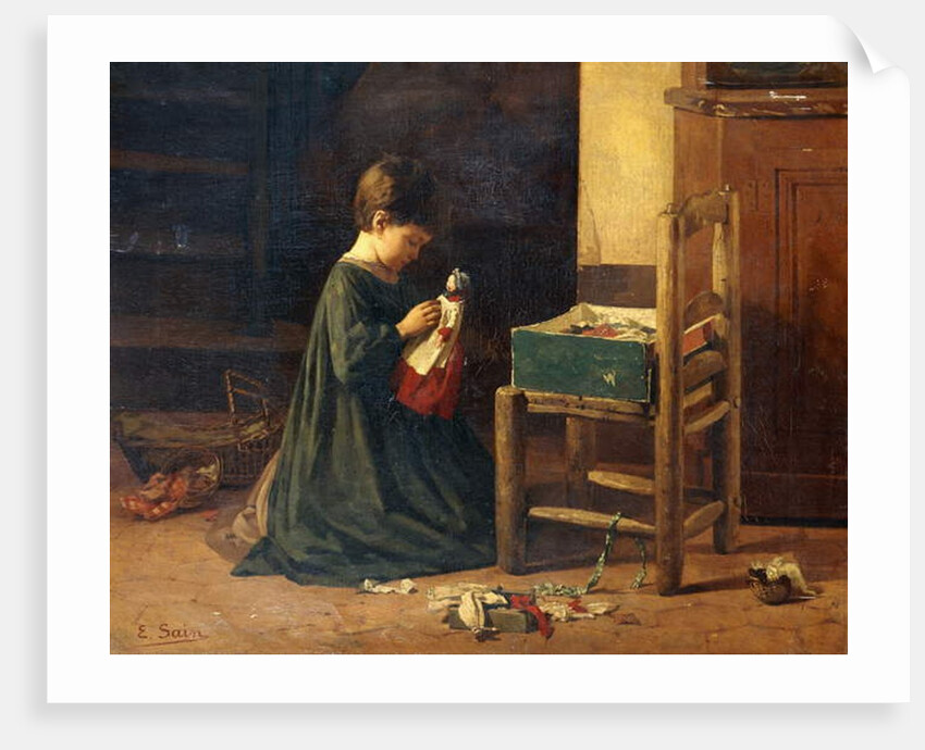 Dressing up the Doll by Edouard Alexandre Sain